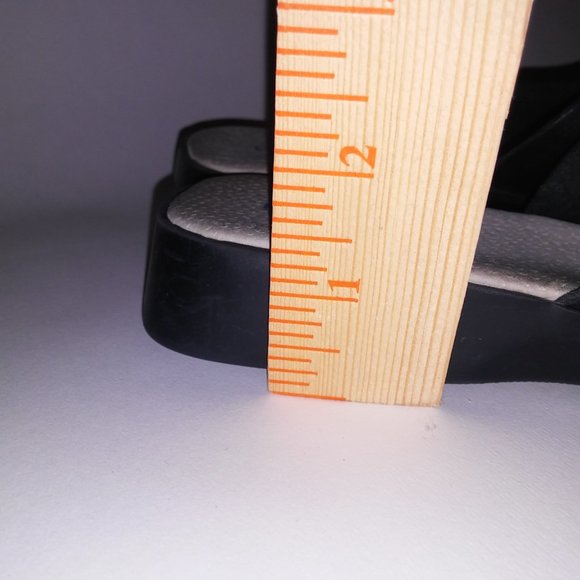 Dockers Sandal Daytona Womens Size 7M Black Leather Upper Slip On Slides Open To - Picture 6 of 16